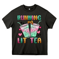 Asphalt running on lit tea Heavy Core Tee - MaliasSmallBusiness