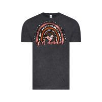 Vintage Black girl mama western leopard rainbow Vintage Tee - JahusDesignShop