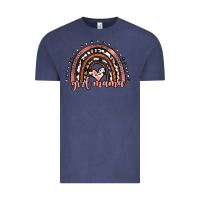 Vintage Denim girl mama western leopard rainbow Vintage Tee - JahusDesignShop