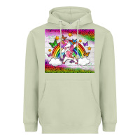 Matcha LGBTQ Dabbbing Unicorn And Rainbow Tumbler Heavyweight Hoodie - BundleAndBundleShop