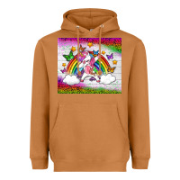 Meerkat LGBTQ Dabbbing Unicorn And Rainbow Tumbler Heavyweight Hoodie - BundleAndBundleShop
