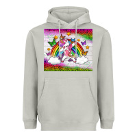 Moon Dust LGBTQ Dabbbing Unicorn And Rainbow Tumbler Heavyweight Hoodie - BundleAndBundleShop
