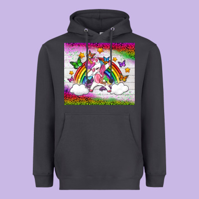 Lgbtq Dabbbing Unicorn And Rainbow Tumbler Heavyweight Hoodie Designed By Bundleandbundleshop