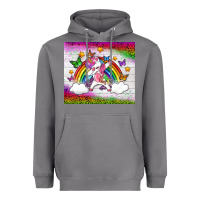 Storm LGBTQ Dabbbing Unicorn And Rainbow Tumbler Heavyweight Hoodie - BundleAndBundleShop