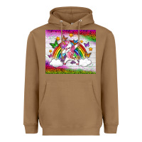 Toasted Coconut LGBTQ Dabbbing Unicorn And Rainbow Tumbler Heavyweight Hoodie - BundleAndBundleShop