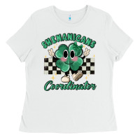 White shenanigans coordinator Ladies Tee - MaliasSmallBusiness