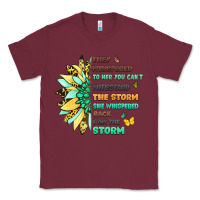 Burgundy inspirational flower and quote design Classic Tee - LillyAllenDesigns