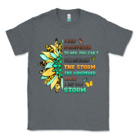 Charcoal Heather inspirational flower and quote design Classic Tee - LillyAllenDesigns