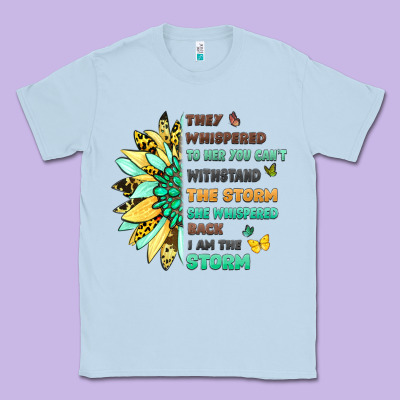 Inspirational Flower And Quote Design Classic Tee Designed By Lillyallendesigns