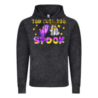 Vintage Black too cute too spook Vintage Hoodie - LillyAllenDesigns