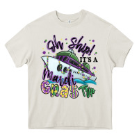 Cream oh ship it's a mardi gras trip Heavy Core Tee - MaliasSmallBusiness