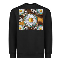 Western Daisy And Cowhide Tumbler Tbs Heavyweight Sweatshirt | Teevron