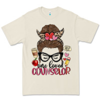 Messy Bun One Loved Counselor Premium Tee | Teevron
