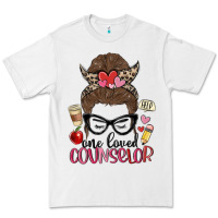 White messy bun one loved counselor Premium Tee - MaliasSmallBusiness