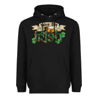 Black wee bit irish st patrick's day Heavyweight Hoodie - FaDigitalArtStudio