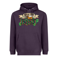 Plum wee bit irish st patrick's day Heavyweight Hoodie - FaDigitalArtStudio