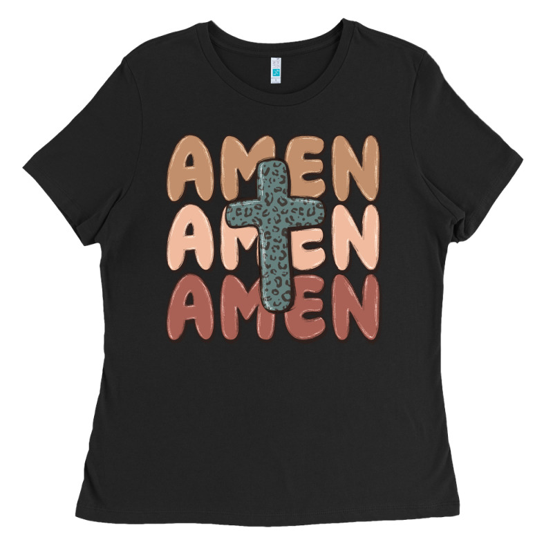 Amen Ladies Tee by MaliasSmallBusiness | Teevron