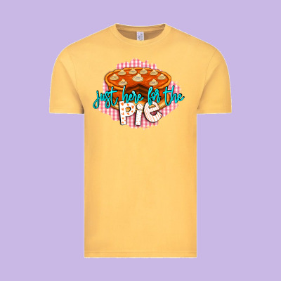 Just Here For The Pie Vintage Tee Designed By Lillyallendesigns