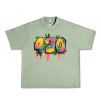 Oil Green 420 cannabis Urban Heavy Tee - Artiststas