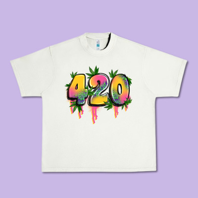 420 Cannabis Urban Heavy Tee Designed By Artiststas