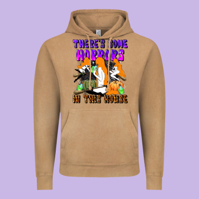 There's Some Horrors In This House Vintage Hoodie Designed By Lillyallendesigns