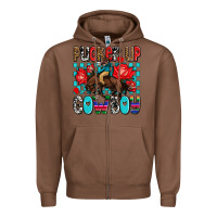 Chestnut pucker up cowboy olivia Zipper Hoodie - OliviaCreatesArt