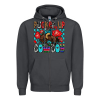 Smoke pucker up cowboy olivia Zipper Hoodie - OliviaCreatesArt