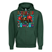 Sports Green pucker up cowboy olivia Zipper Hoodie - OliviaCreatesArt
