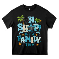 Black oh ship its a family trip Heavy Core Tee - MaliasSmallBusiness