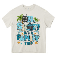 Cream oh ship its a family trip Heavy Core Tee - MaliasSmallBusiness
