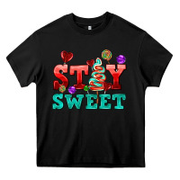 Black stay sweet Heavy Core Tee - AdoDesignShop