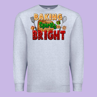 Baking Spirits Bright Premium Sweatshirt Designed By Fadigitalartstudio