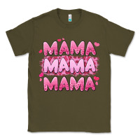 Army Green mama mama mama valentine's day Classic Tee - LillyAllenDesigns