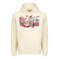 Sandshell valentines day coffee cups Premium Hoodie - OliviaCreatesArt