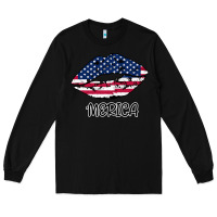 Black American lip Long Sleeve Tee - Bettercallsaul