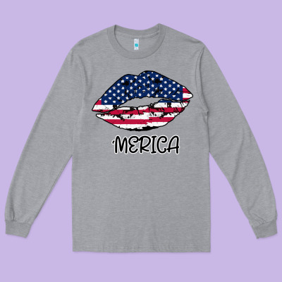 American Lip Long Sleeve Tee Designed By Bettercallsaul