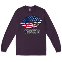Plum American lip Long Sleeve Tee - Bettercallsaul