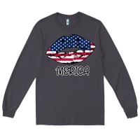 Smoke American lip Long Sleeve Tee - Bettercallsaul