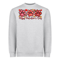 Happy Valentine's Day Paws Valentine's Day Heavyweight Sweatshirt | Teevron