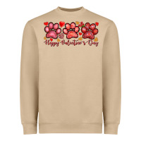 Mushroom Happy Valentine's Day paws Valentine's Day Heavyweight Sweatshirt - HowdyJamesFarm