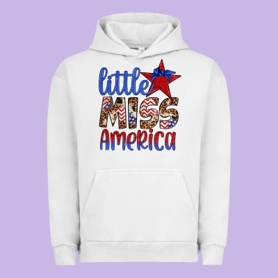 Little Miss America Urban Hoodie Designed By Artiststas