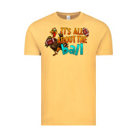 Vintage Mustard It's All About The Ball Vintage Tee - LillyAllenDesigns