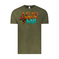 Vintage Olive It's All About The Ball Vintage Tee - LillyAllenDesigns