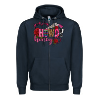 Navy howdy honey rose olivia Zipper Hoodie - OliviaCreatesArt