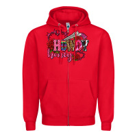 Red howdy honey rose olivia Zipper Hoodie - OliviaCreatesArt