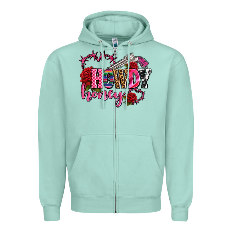 Howdy Honey Rose Olivia Zipper Hoodie by OliviaCreatesArt | Teevron