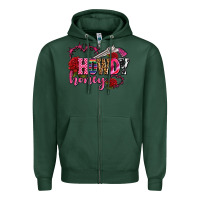 Sports Green howdy honey rose olivia Zipper Hoodie - OliviaCreatesArt