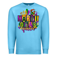 Ocean Blue mardi gras queen Premium Sweatshirt - FaDigitalArtStudio