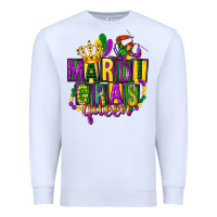 White mardi gras queen Premium Sweatshirt - FaDigitalArtStudio