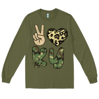 Army Green Peace Love Long Sleeve Tee - Bettercallsaul
